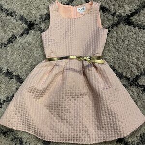 THE CHILDRENS PLACE PINK AND GOLD DRESS SIZE 8